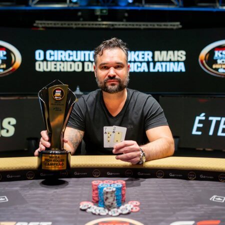 Ariel Bahia é campeão do R$ 50K Mega High Roller do KSOP South America