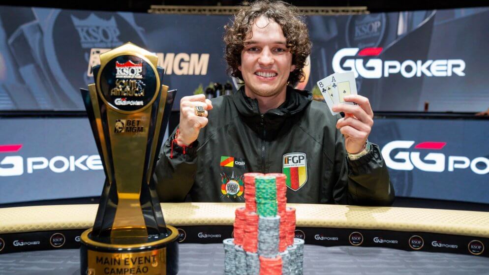 Lucas Fauth é campeão do Main Event do KSOP South America
