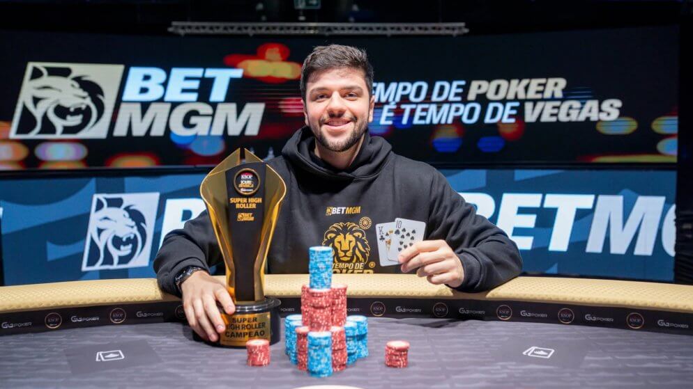 Matheus Grazziotin é campeão do R$ 25K Super High Roller do KSOP South America