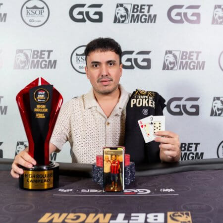 Max Castagnini é campeão do R$ 15K BetMGM do KSOP South America