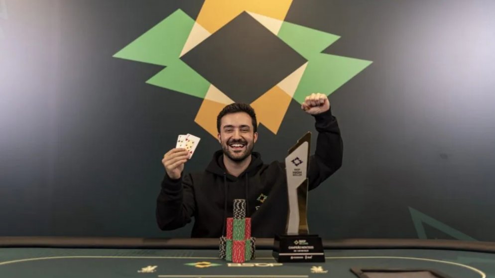 Matheus Machado vence forte FT e é campeão do R$ 15K 1-Day High Roller do BSOP Millions
