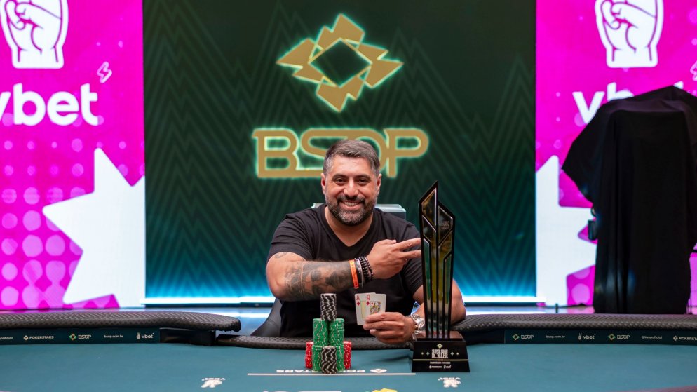Wesley Caçador ganha vaga grátis e crava o R$ 50K 1-Day Super High Roller
