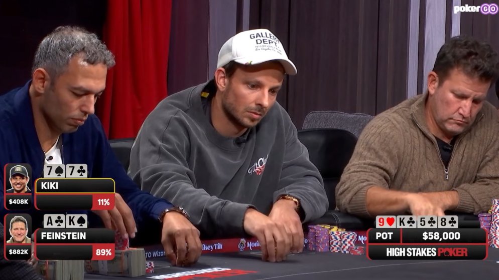 Em mão controversa, Sam Kiki faz e retira aposta no High Stakes Poker; assista e opine