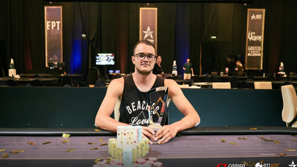 Carlos Serrano é campeão do Main Event da Enjoy Poker Tour
