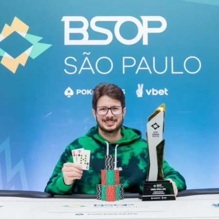 Com belo hero call, Aloísio Dourado é campeão do R$ 15K Grand High Roller do BSOP São Paulo