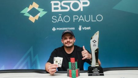 De um blind e all-ins no escuro ao título: André Silveira é campeão do R$ 10K High Roller PKO do BSOP São Paulo