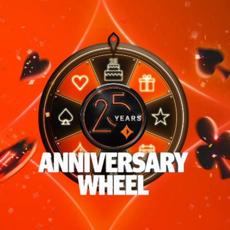 PartyPoker celebra 25 anos com roleta de prêmios distribui até US$2.500 em dinheiro