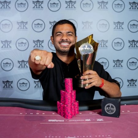 Gabriel Tavares é campeão do R$ 100K Ultra High Roller do KSOP South America