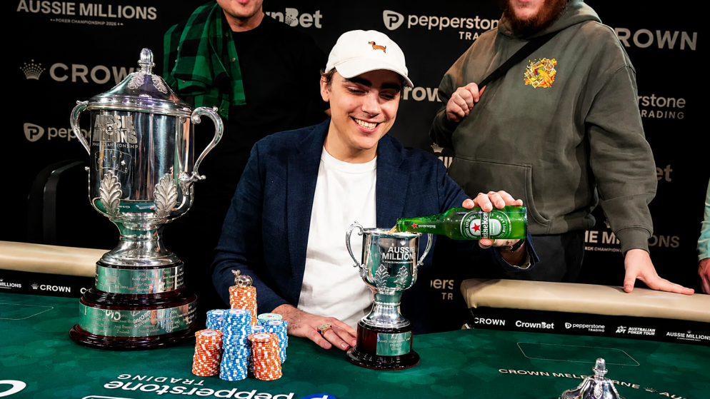 Malcolm Trayner é campeão do Main Event do Aussie Millions e puxa forra milionária