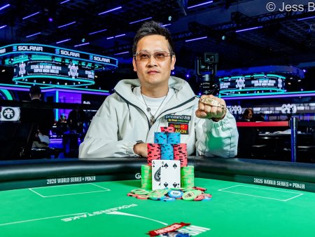 Dong Chen derrota mesa final estrelada e conquista o título do US$ 10.000 Limit Hold’em Championship da WSOP