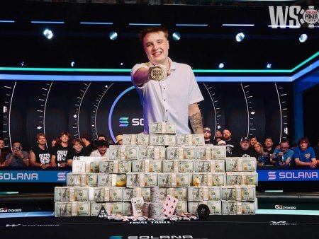 Lucas Jumalon é campeão do Main Event da WSOP 2026