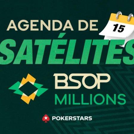 Domingo tem cinco pacotes para o BSOP Millions em satélite no PokerStars
