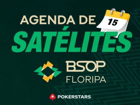 Mega Satélite para o BSOP Floripa tem 20 pacotes garantidos