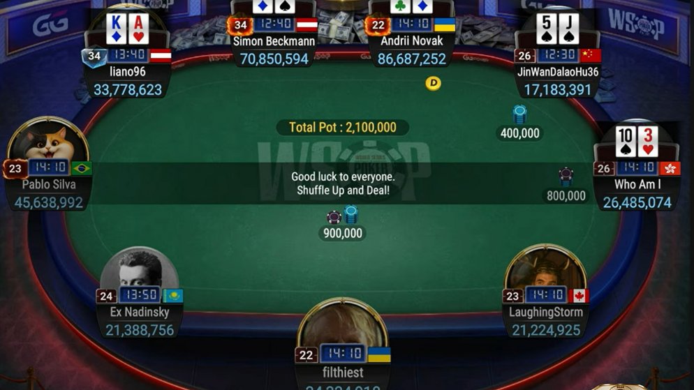 Com virada no heads-up, Novak leva US$ 3,9M na WSOP Online￼