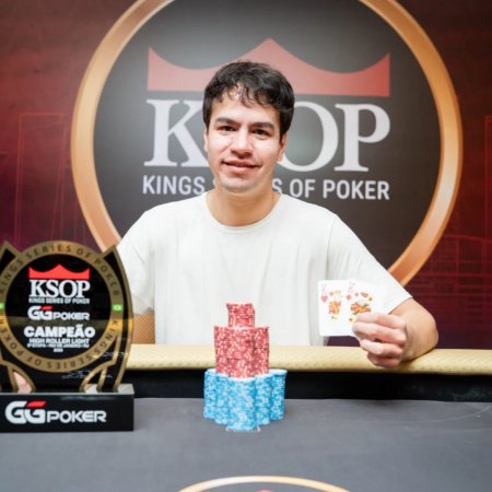 Daniel Mendonça é campeão do R$ 7,5K High Roller Light do KSOP Rio