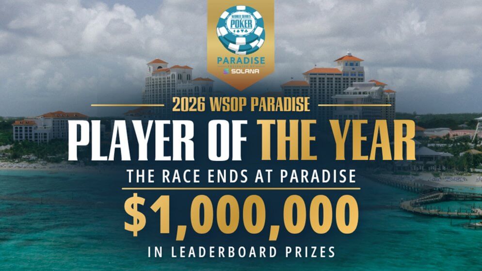 Com Shaun Deeb no topo, disputa do WSOP Jogador do Ano 2026 vai às Bahamas